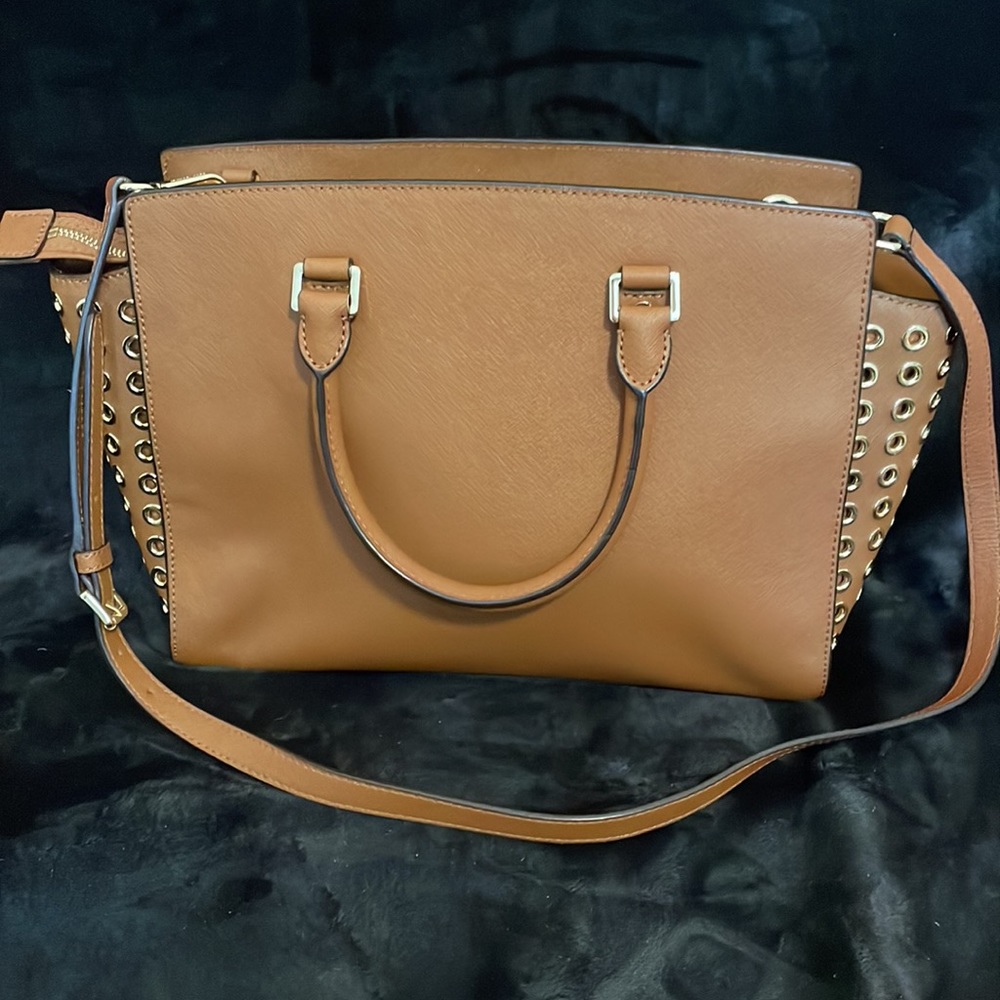 Michael Kors Camel Satchel - Picture 2 of 6